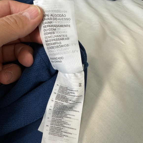 G-Star RAW Originals Women's Long Sleeve Button V-Neck Pullover Hoodie Blue M - Picture 9 of 16